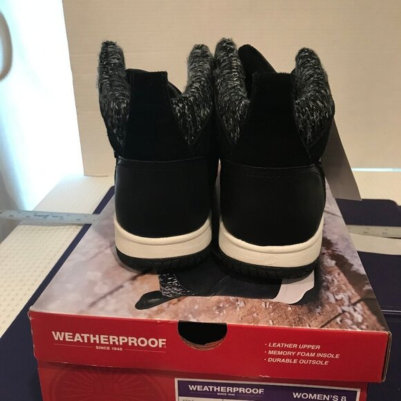 WEATHERPROOF RUBY WOMENS UPPER LEATHER BOOTS SIZE 8 NEW - Picture 4 of 4